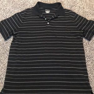 Black Striped Polo